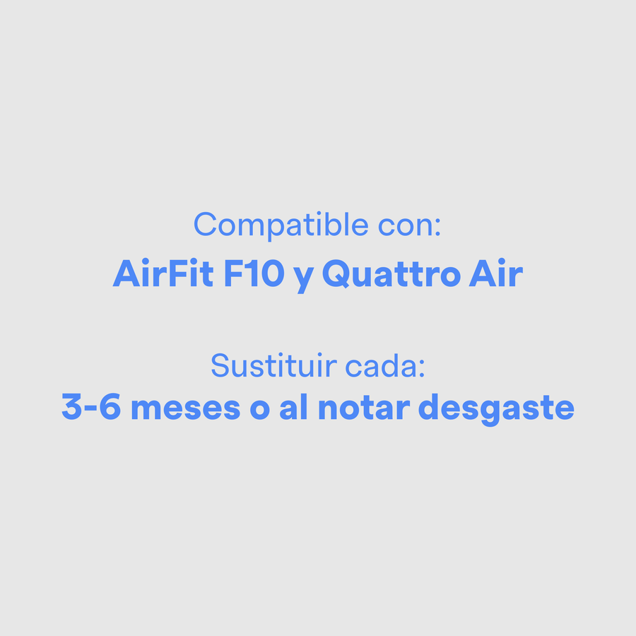 Cojín para AirFit F10 y Quattro Air de ResMed