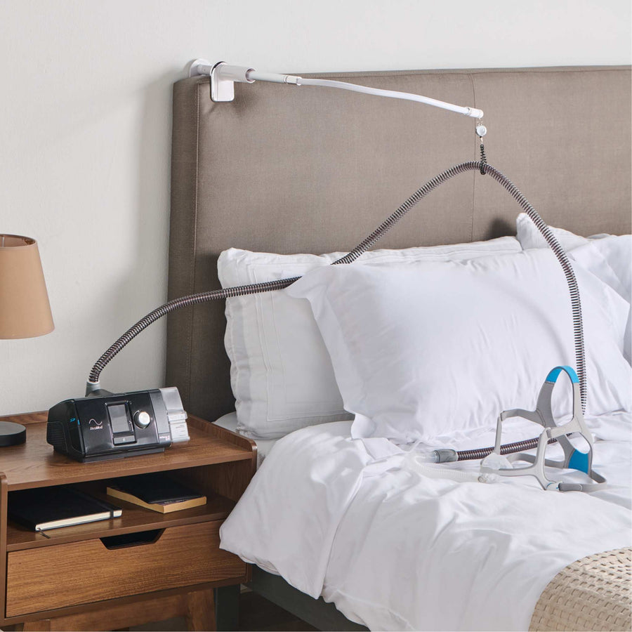 Elevador y Soporte de Manguera para CPAP